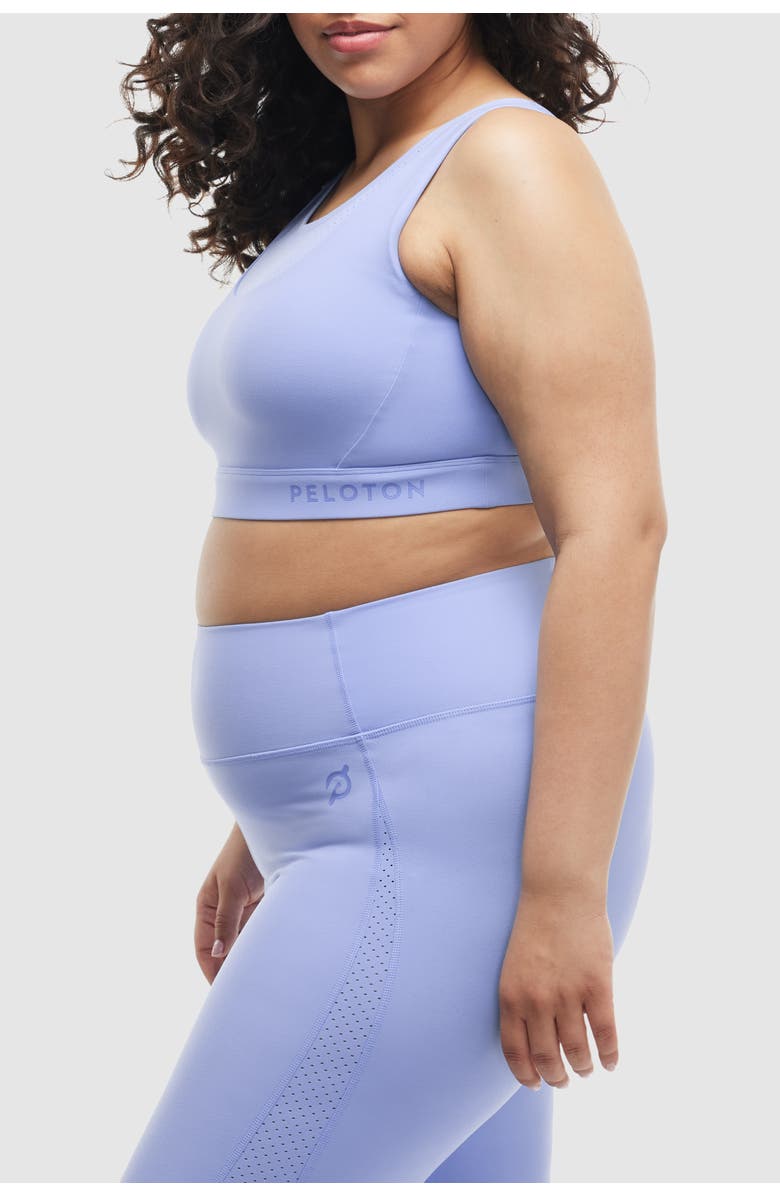 Peloton Cadent Laser Perforated Bra, Alternate, color, Ice Blue