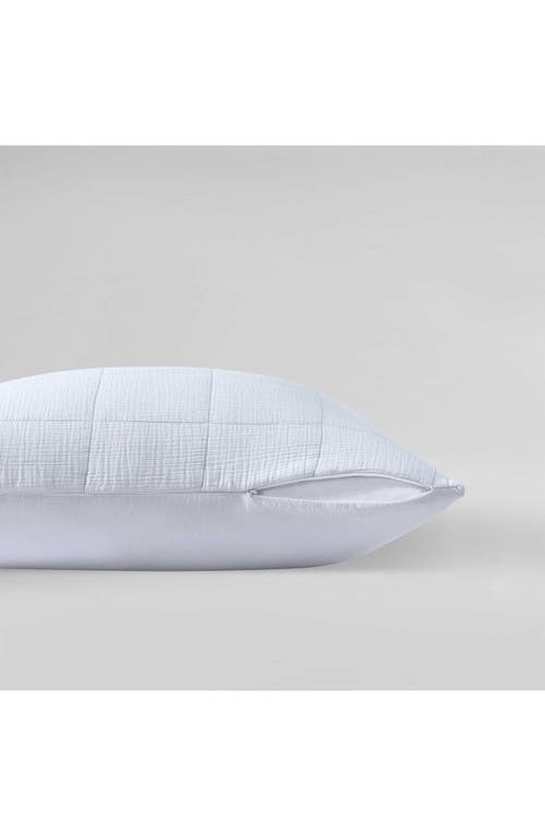 Calvin Klein Quilted Cotton Gauze Quilt & Pillow Sham Set In Gray
