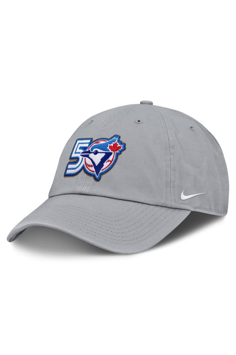 Men's Nike Gray Toronto Blue Jays 50th Season Club Adjustable Hat, Main, color, Gray