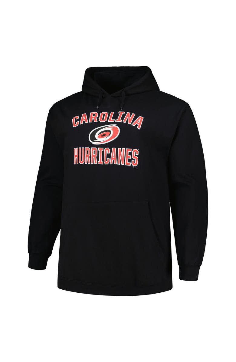 PROFILE Men's Profile Black Carolina Hurricanes Big & Tall Arch Over Logo Pullover Hoodie, Alternate, color, Black