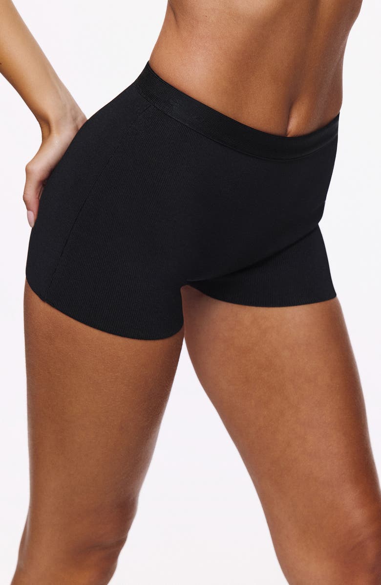 HOUSE OF CB The Capri Bandage Mini Shorts, Alternate, color, Black