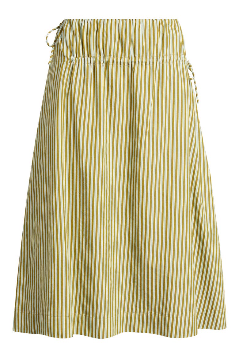 Caspia Striped Volume Midi Skirt, Main, color, BASIL