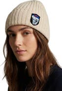 Krimson Klover Cashmere Beanie with Patch
