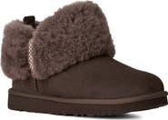 UGG® Ultra Mini Braid Genuine Shearling Bootie