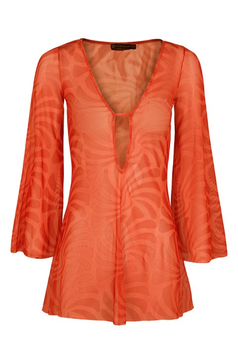 Cherie Lidi Long Sleeve Cover-Up Dress