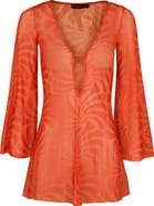 ViX Paula Hermanny Cherie Lidi Long Sleeve Cover-Up Dress
