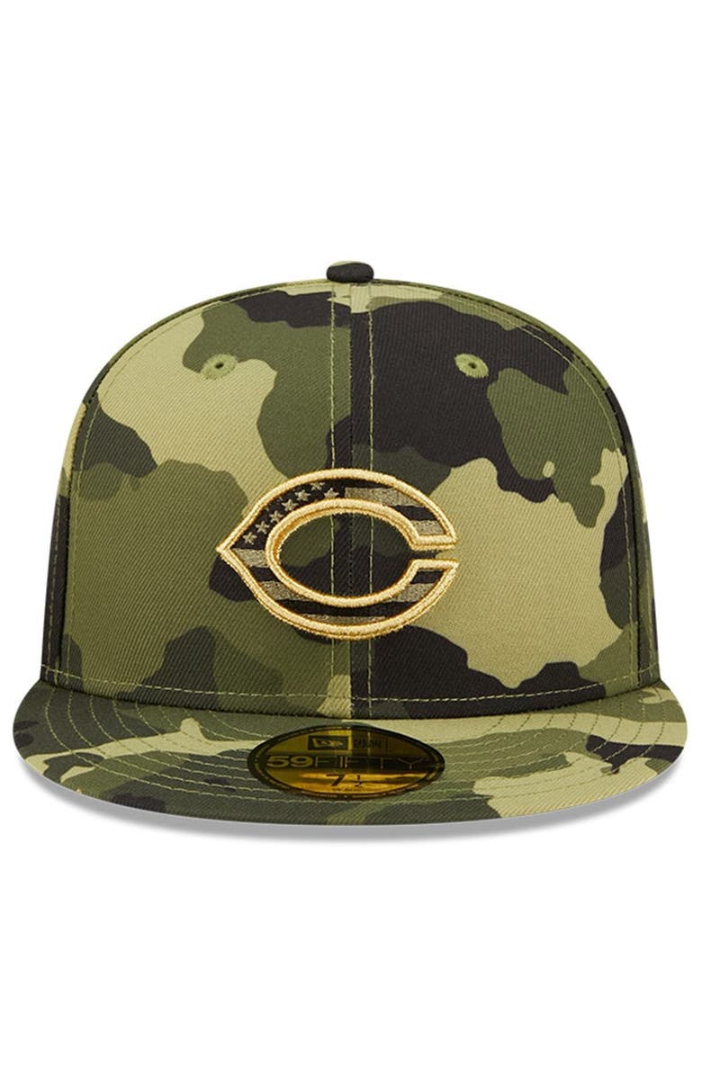 New Era Men's New Era Camo Cincinnati Reds 2022 Armed Forces Day On-Field 59FIFTY Fitted Hat, Alternate, color, 