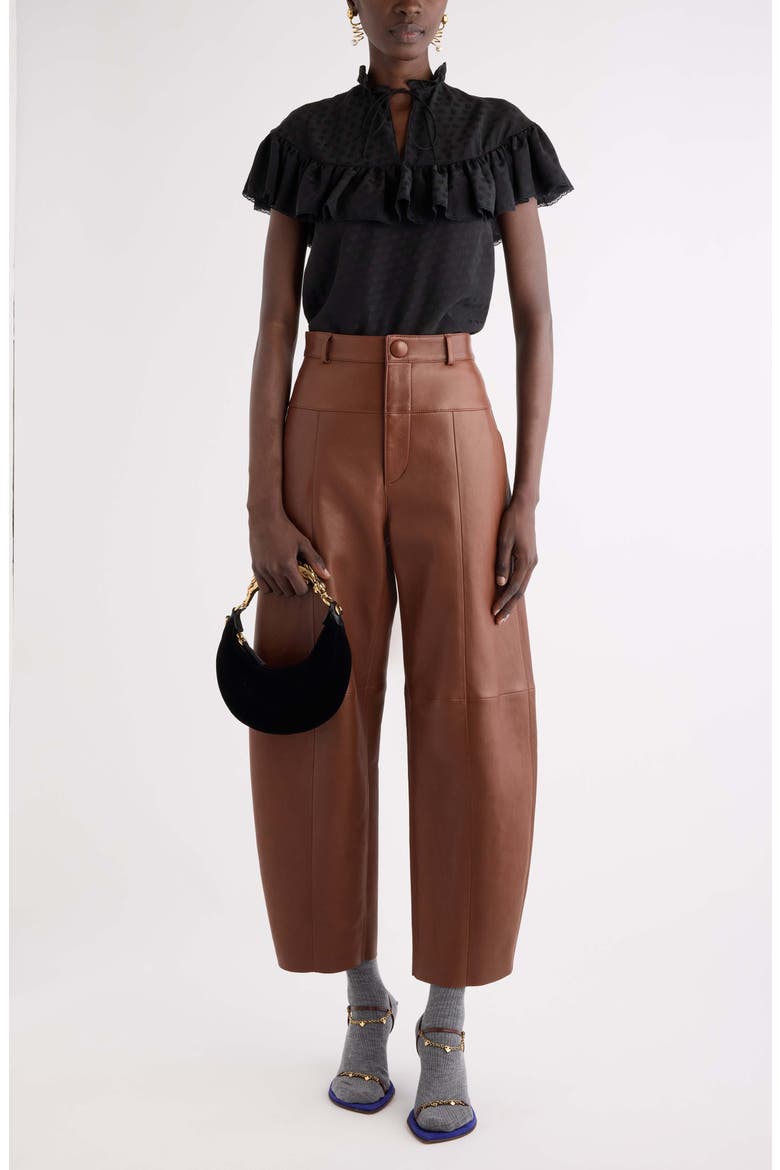 Silk Jacquard Flutter Blouse, Alternate, color, BLACK