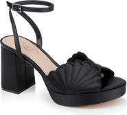 Jewel Badgley Mischka Paola Ankle Strap Platform Sandal