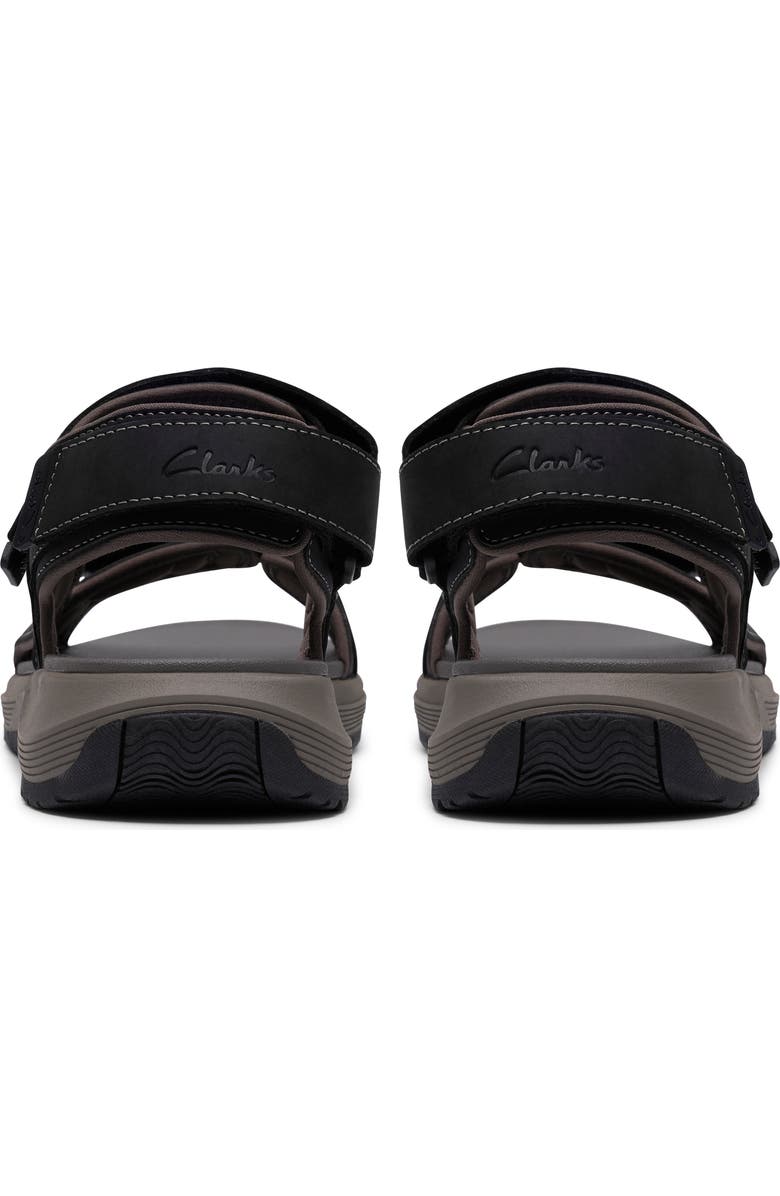 Clarks<sup>®</sup> Guideview Trek Sandal, Alternate, color, Black Leather
