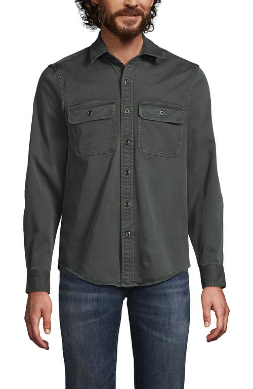 LANDS' END LANDS' END SUN WASHED OVERSHIRT