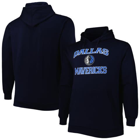 Men's Navy Dallas Mavericks Big & Tall Heart & Soul Pullover Hoodie