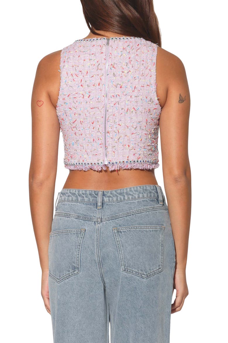 Giovanna Tweed Crop Top, Alternate, color, CELEBRATE TWEED