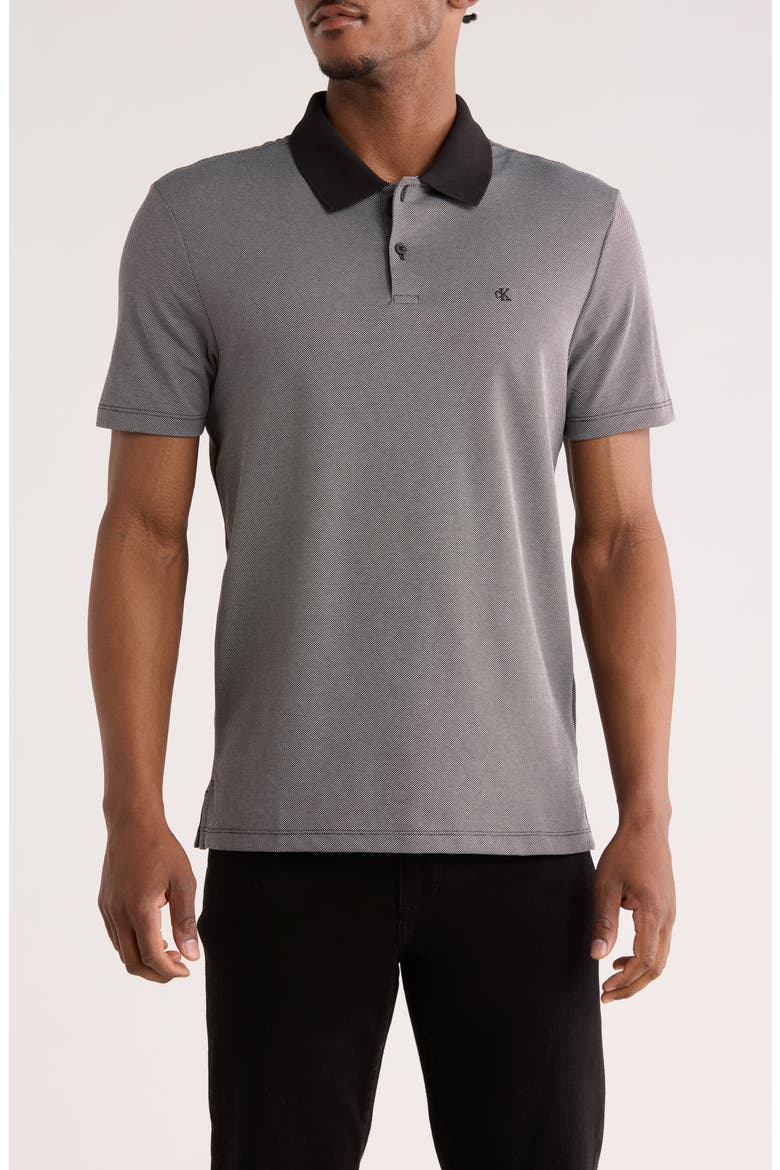 Interlock Pique Polo, Main, color, BLACK