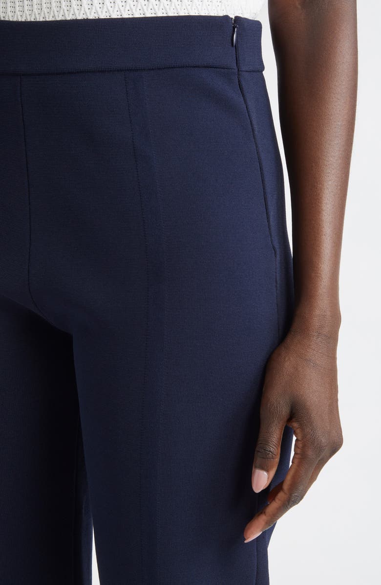 ST. JOHN Quincy Knit Ankle Pants, Alternate, color, Navy