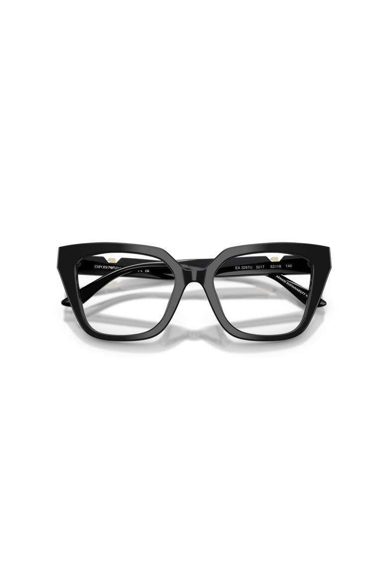 52mm Cat Eye optical glasses, Alternate, color, Black