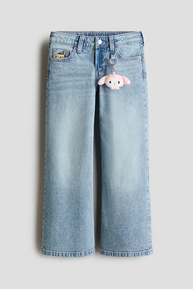 Loose Fit Jeans, Alternate, color, Denim blue/My Melody