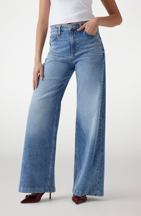 Bellagio High Waist Wide Leg Jeans