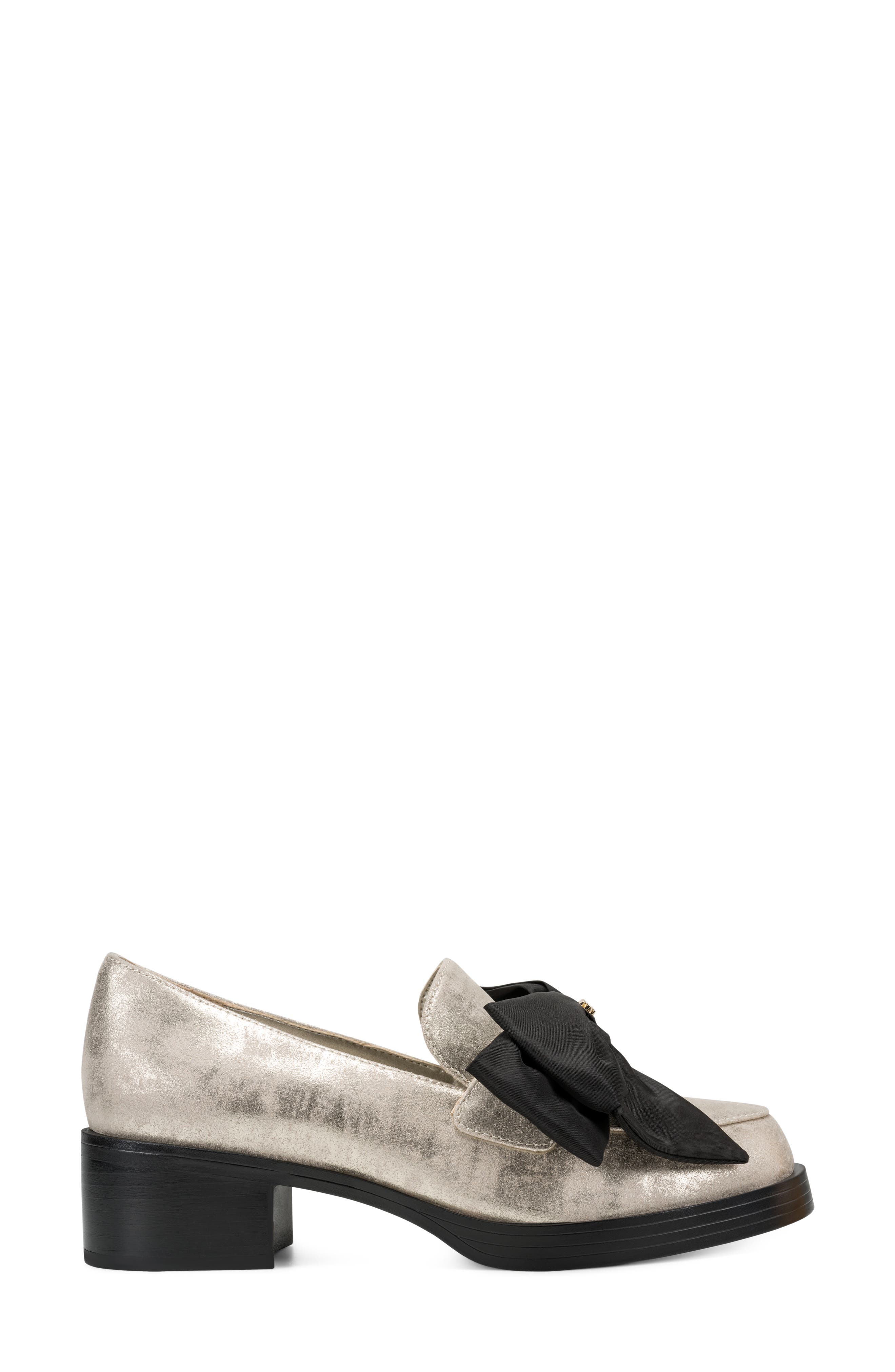Camilia Bow Loafer, Alternate, color, CHAMPAGNE