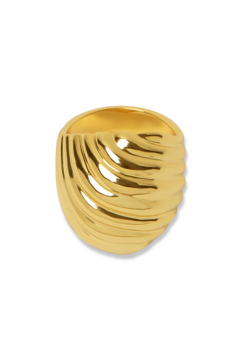 Ribbed Ring, Main, color, GOLD