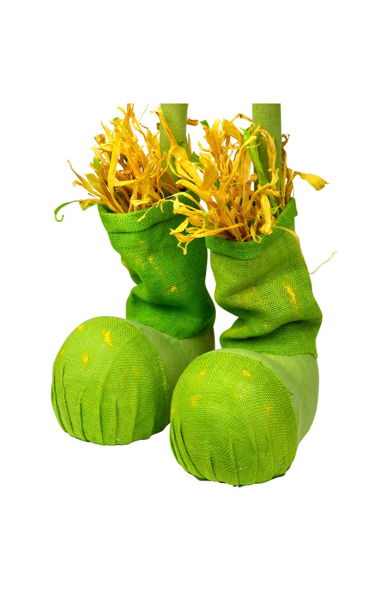 Northlight 47" Yellow and Green Spring Floral Standing Sunflower Girl Decorative Figure, Alternate, color, Yellow