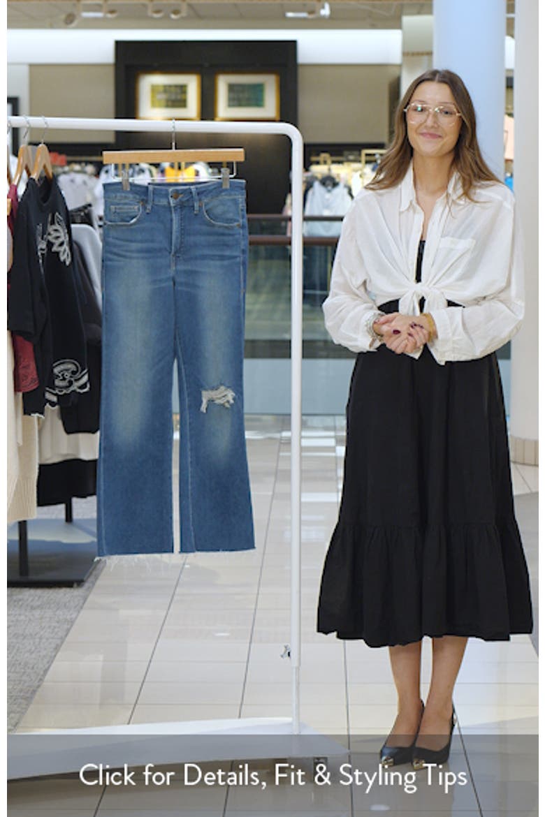 Soft-Tech Good Legs Ripped Crop Mini Bootcut Jeans video