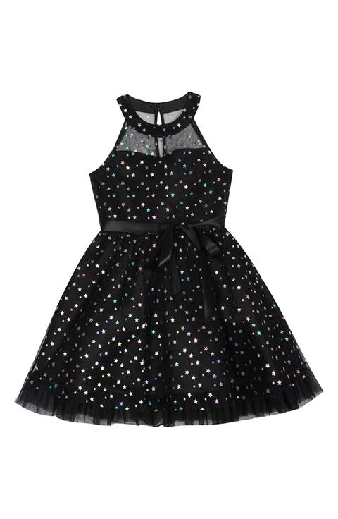 Kids' Star Foil Illusion Party Dress (Big Kid)