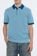 Scotch & Soda Textured Cotton Knit Polo