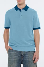 Scotch & Soda Textured Cotton Knit Polo