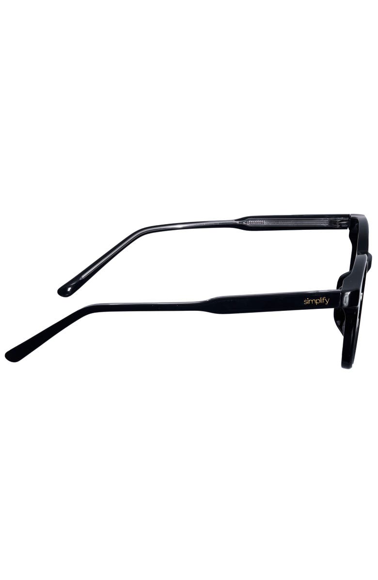 SIMPLIFY Alexander Polarized Sunglasses, Alternate, color, Black/Black