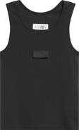 MM6 Maison Margiela Numeric Logo Patch Stretch Cotton Tank