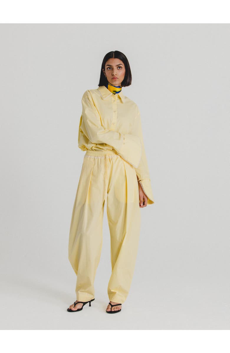 Alas Cotton Poplin Pants, Alternate, color, Butter Yellow