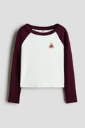 H&M Long-Sleeved T-Shirt With Printed Motif