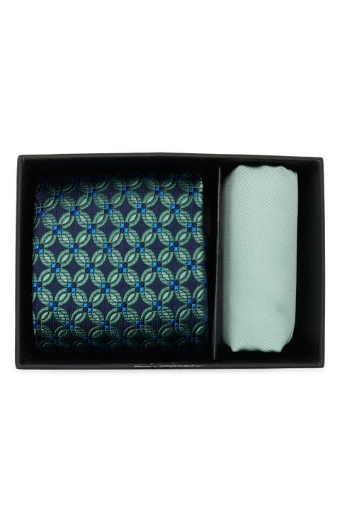 Silk Blend Tie & Pocket Square Box Set
