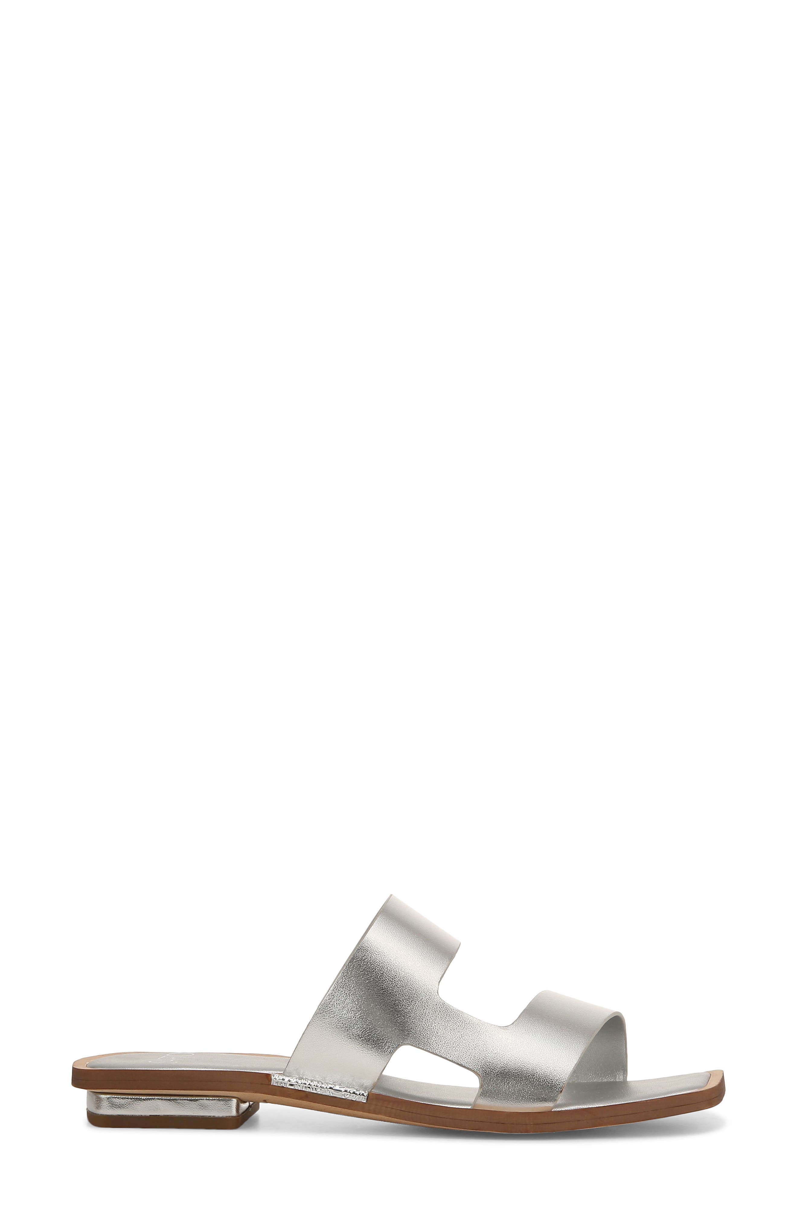 SARTO by Franco Sarto Emily Slide Sandal, Alternate, color, Silver