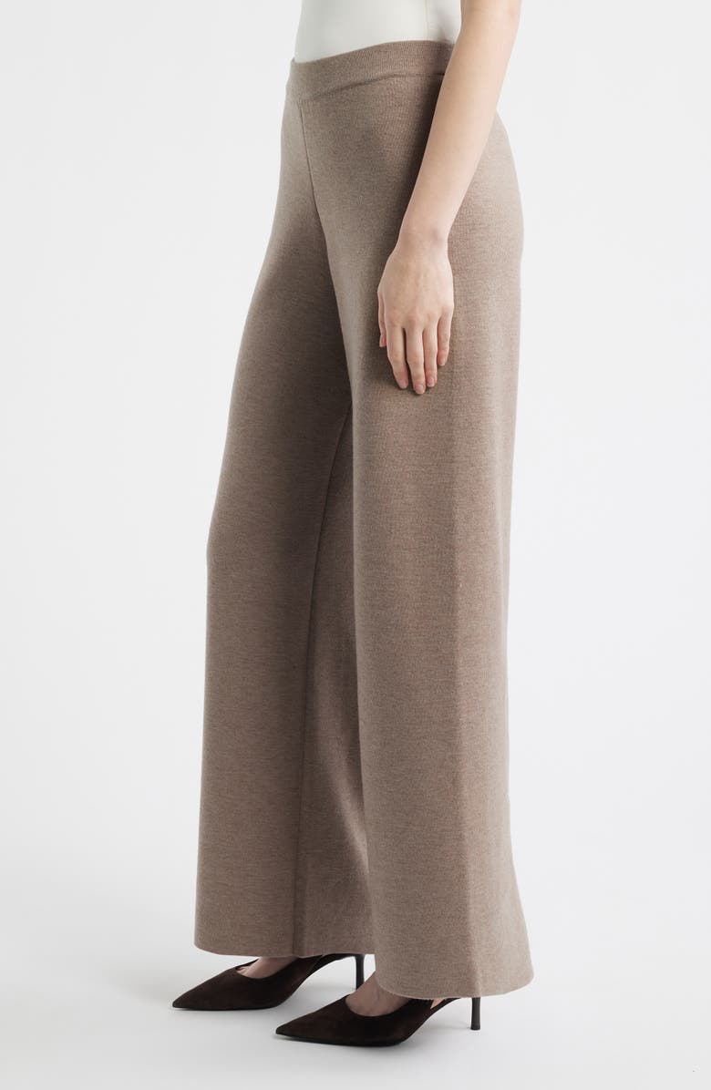HOUSE OF CB Avery Wide Leg Pull-On Pants, Alternate, color, Taupe