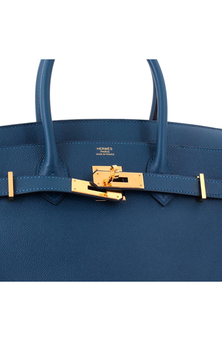Pre-Owned Hermes Birkin Handbag Blue Epsom with Gold Hardware 30, Alternate, color, Colvert