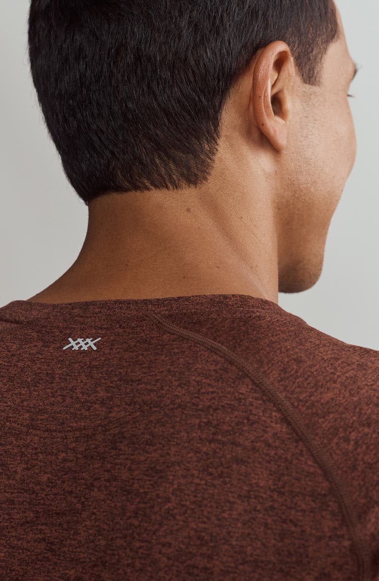 Rhone Atmosphere Long Sleeve Performance T-Shirt, Alternate, color, Cinnamon Heather