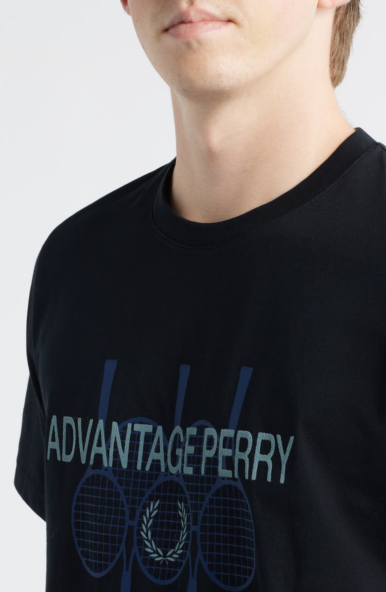 Fred Perry Advantage Perry Cotton Graphic T-Shirt, Alternate, color, Black