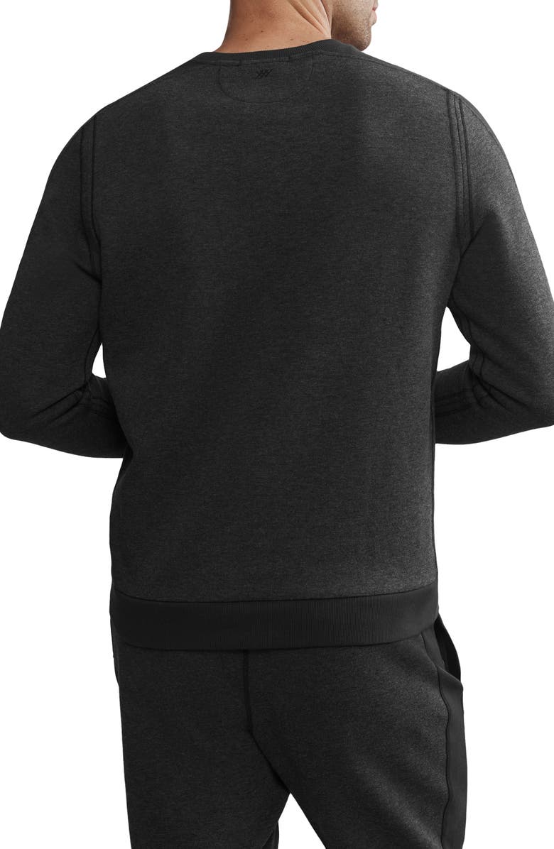 Rhone Heritage Midweight Crewneck Sweatshirt, Alternate, color, Black Heather