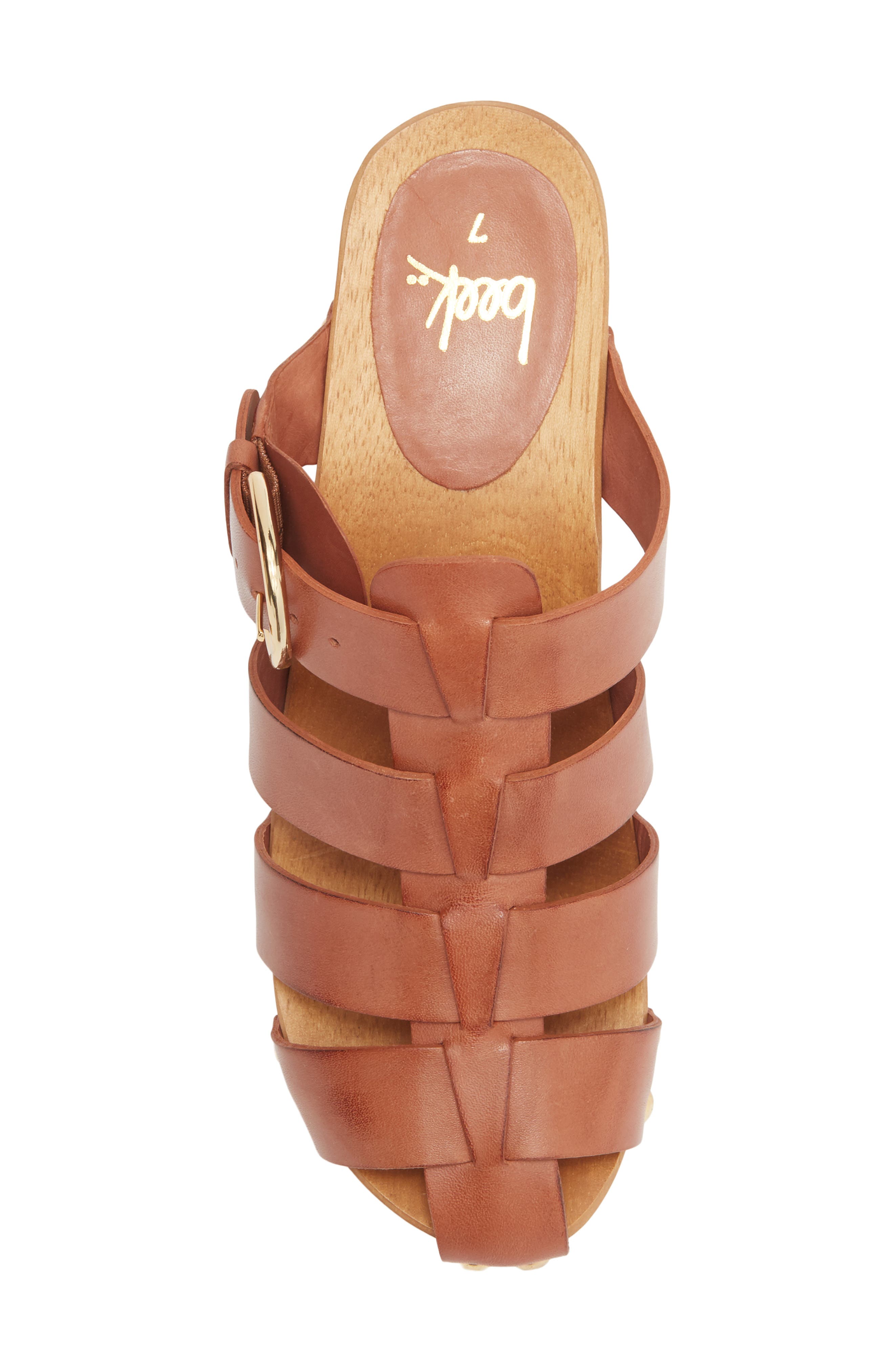Beek Magpie Platform Sandal, Alternate, color, Cognac