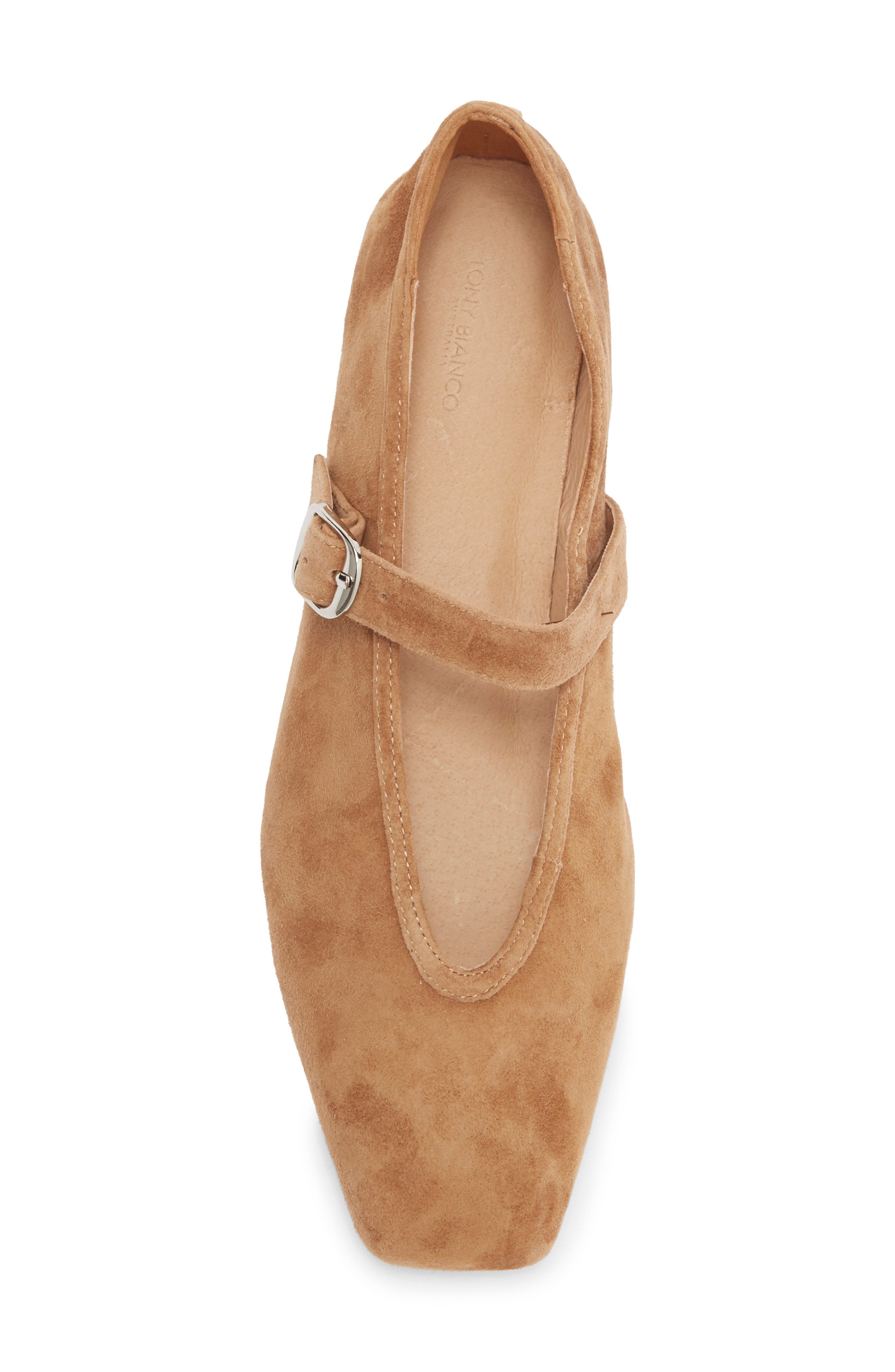 Tony Bianco Bobbi Mary Jane Flat, Alternate, color, Taupe Suede
