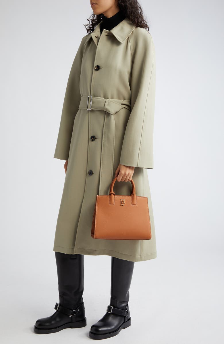 Burberry Mini TB Leather Tote, Alternate, color,