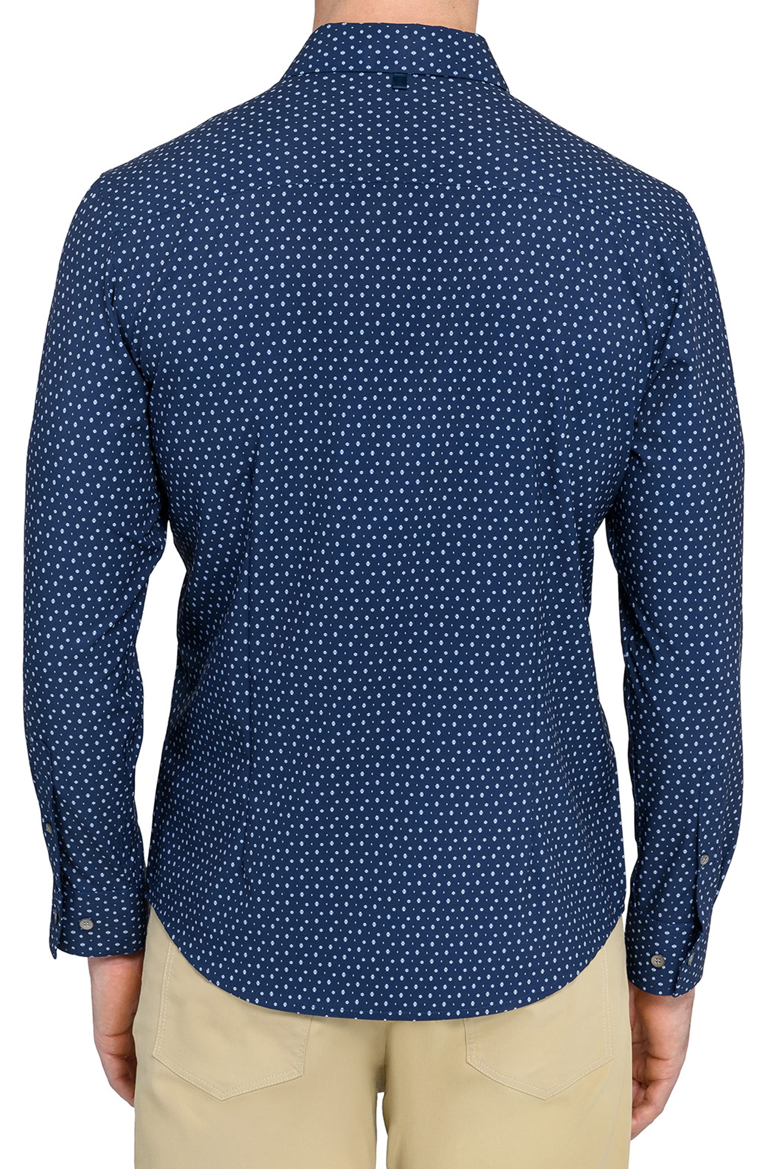 Trim Fit Neat Performance Button-Up Shirt - image 4