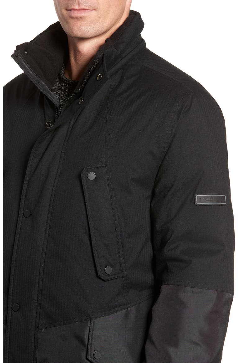 Maxfield Faux Fur Trim Parka, Alternate, color, BLACK