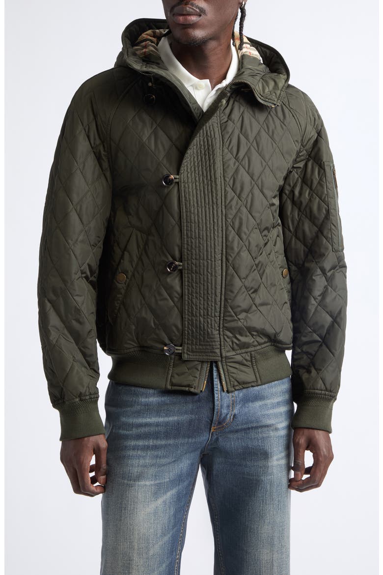 Elliston Quilted Nylon Jacket, Main, color, SHALE