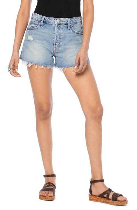 The Tomcat Fray Hem Denim Shorts