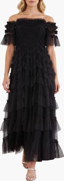 Needle & Thread Aviana Off-Shoulder Gown