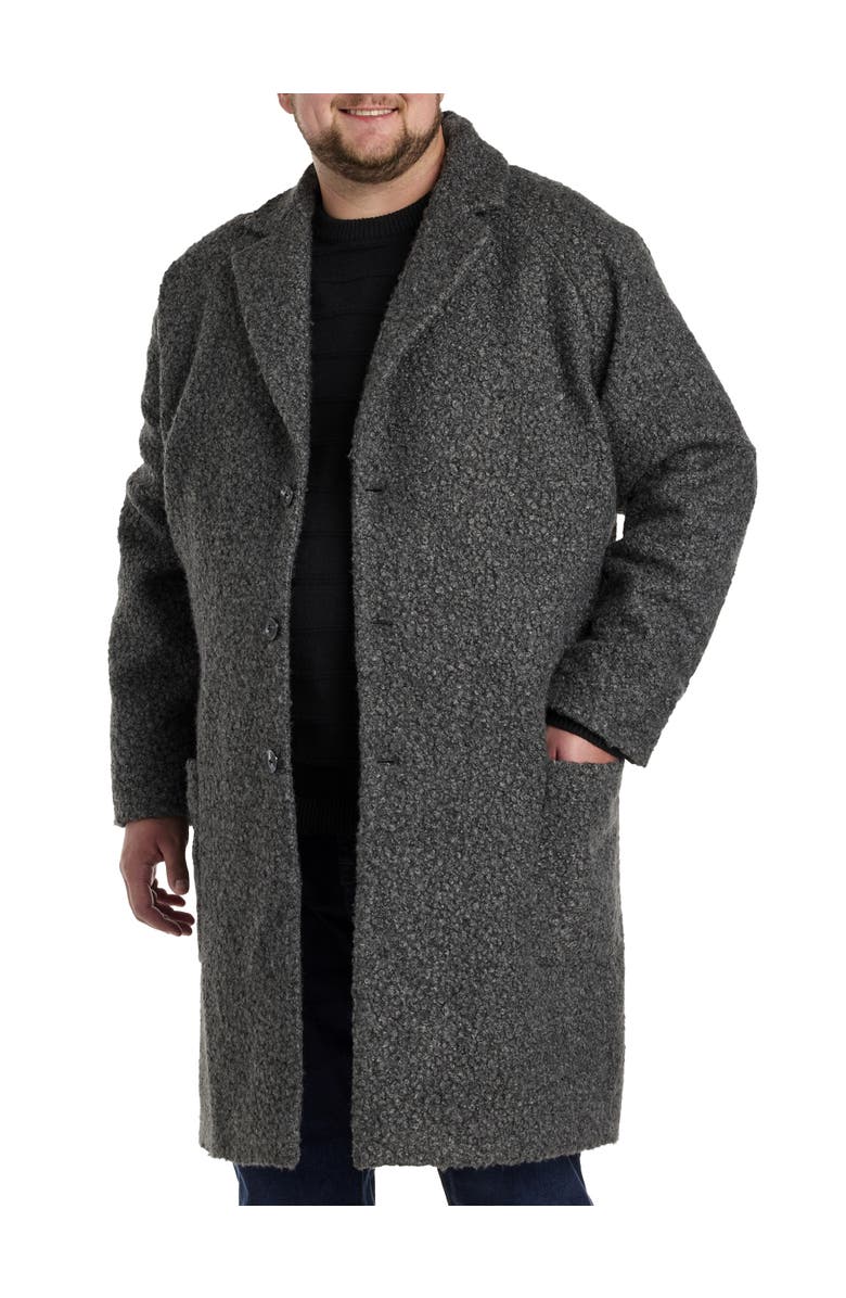 Tallia Teddy Overcoat, Main, color, Charcoal