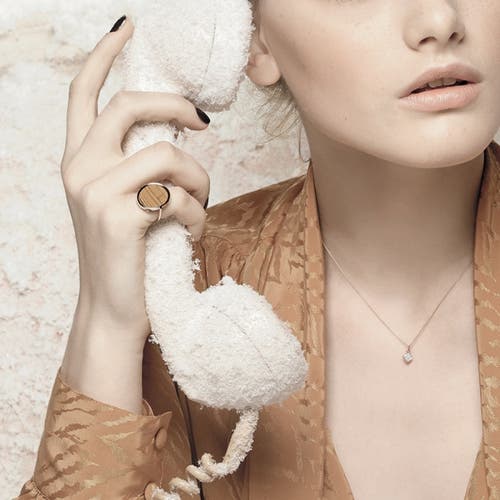Ginette Ny Disc Ring In Brown